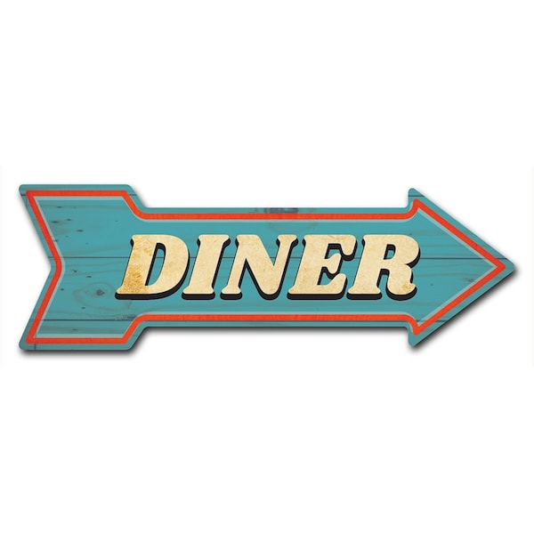 Diner Arrow Decal Funny Home Decor 24in Wide